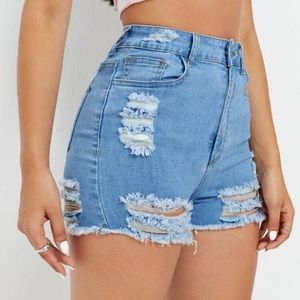 Denim shorts